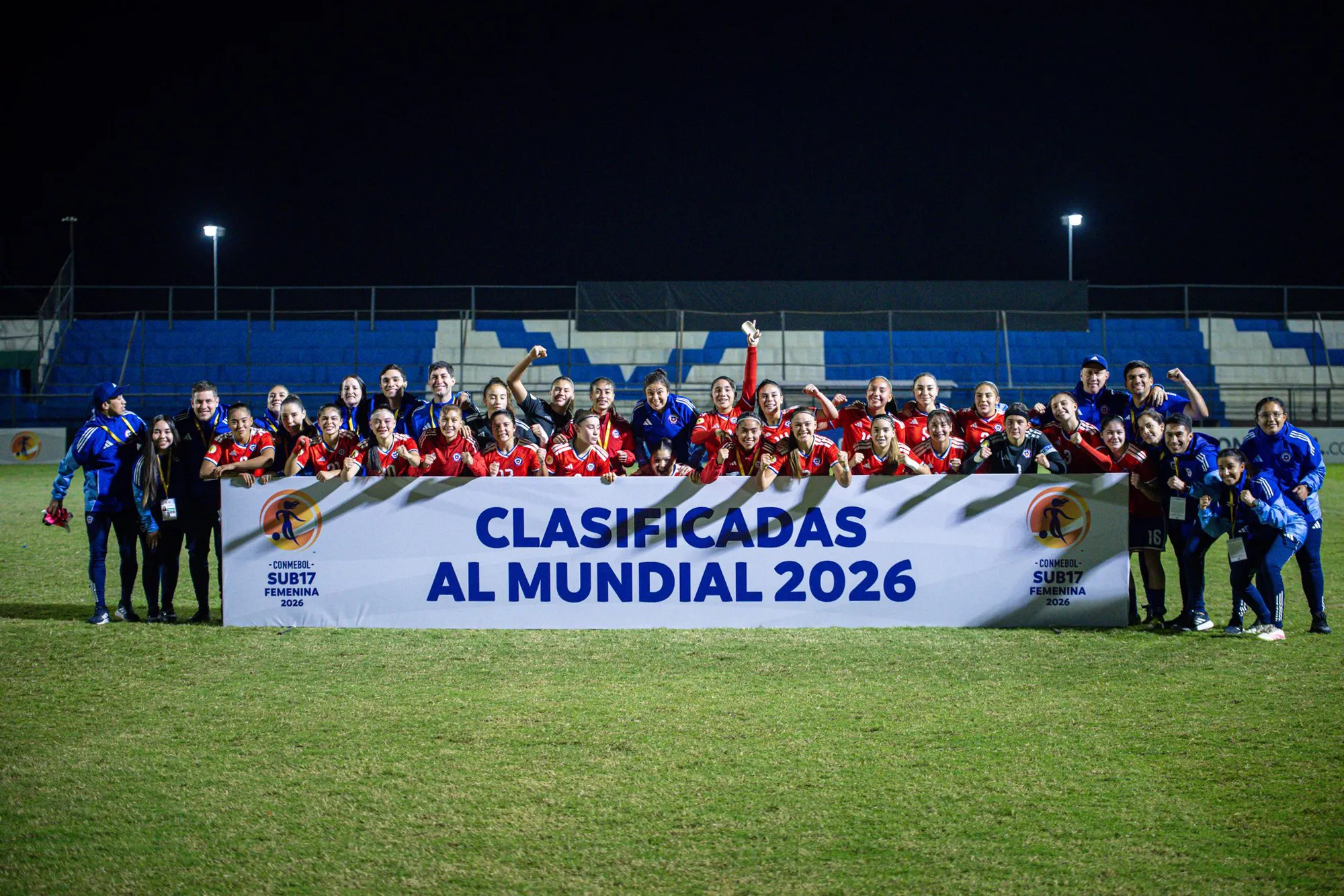 La Roja sub 17 que clasificó al Mundial de Marruecos.