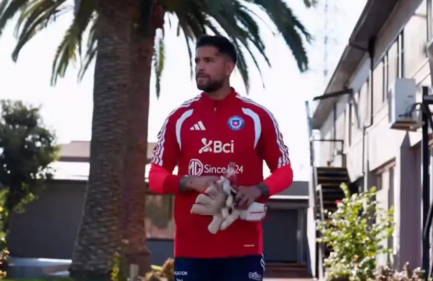 Gonzalo Flores en la selección chilena. (Foto: La Roja)