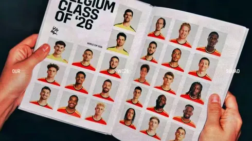Con esta imagen Bélgica oficializó su lista para el Mundial 2026.