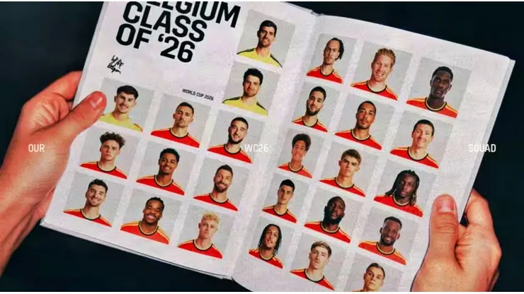 Con esta imagen Bélgica oficializó su lista para el Mundial 2026.