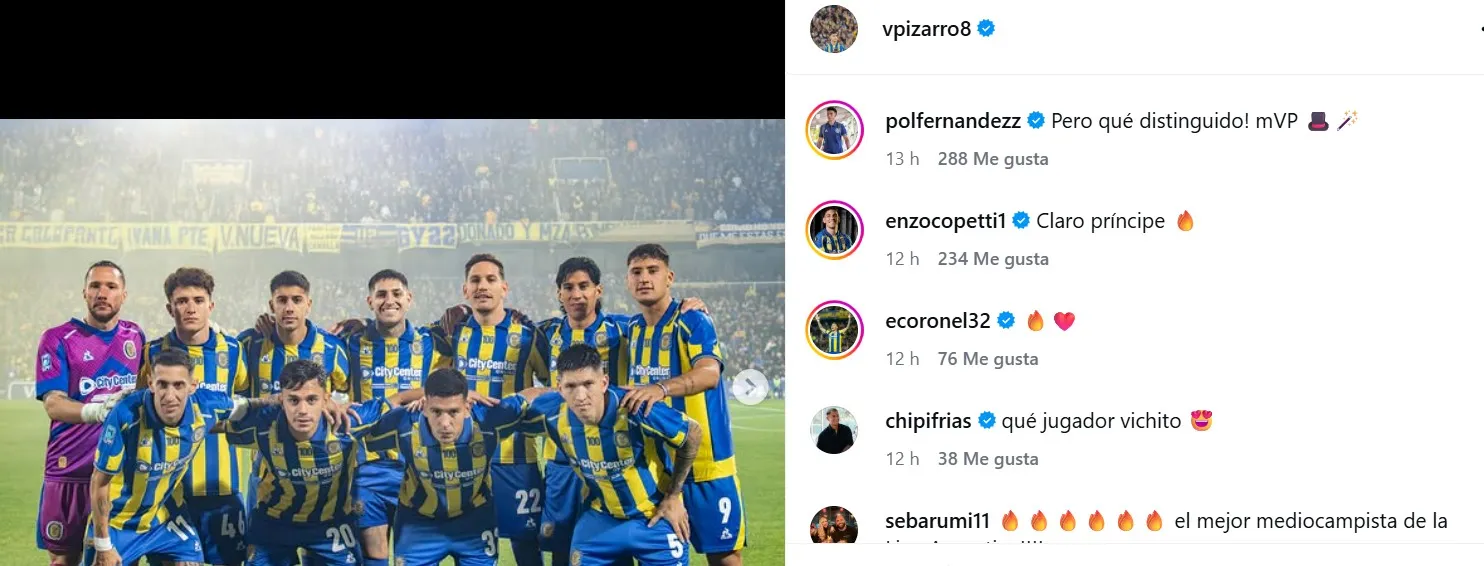Los mensajes de sus compañeros a Pizarro