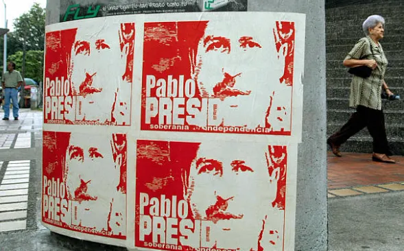 Pablo Escobar buscó la presidencia de Colombia en algún minuto. Fue abatido el 2 de diciembre de 1993. (Getty Images).