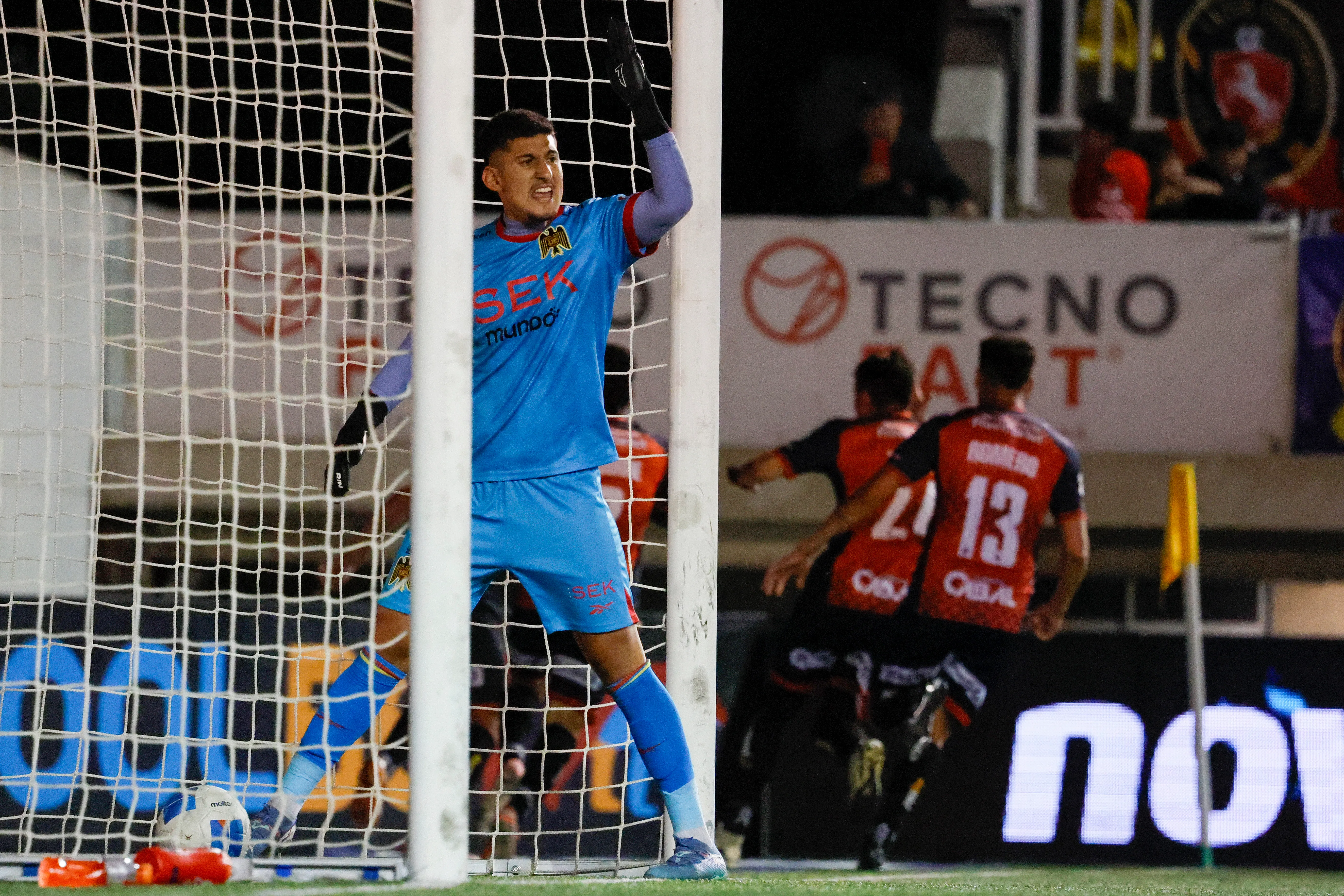 Martín Parra terminó como titular la temporada 2025 de Unión Española en el descenso. (Andres Pina/Photosport).