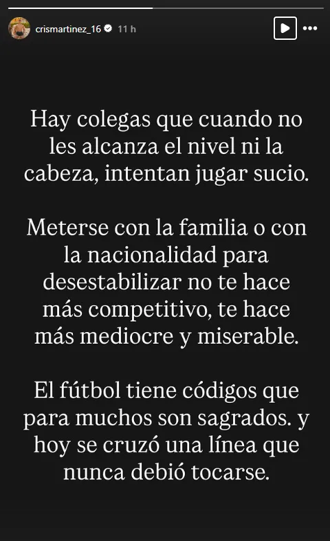La denuncia de Cris Martínez y Huachipato tras La Calera. Foto: Instagram.