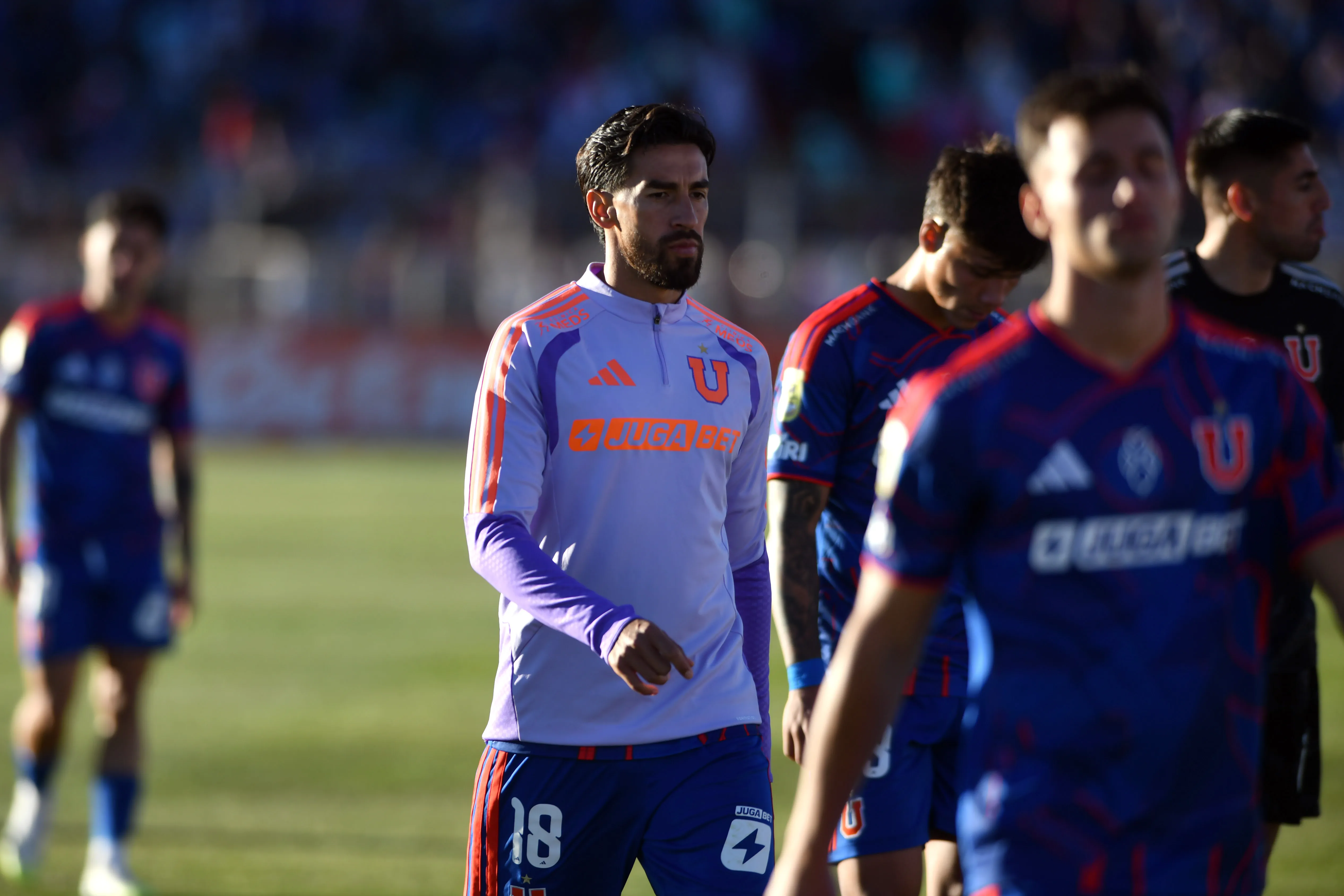Juan Martín Lucero lleva dos goles con la camiseta de la U. Foto: Alejandro Pizarro Ubilla/Photosport