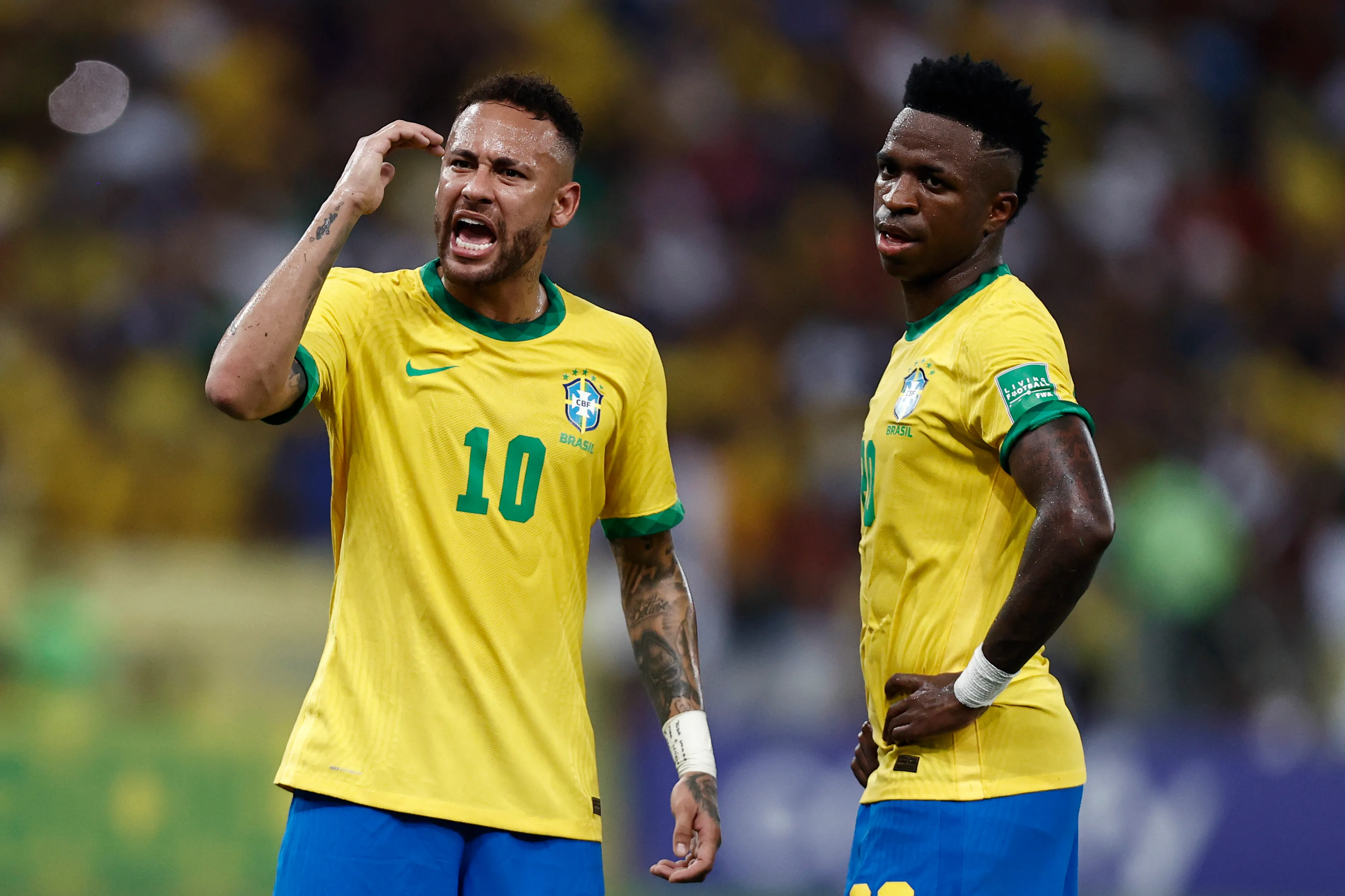 Neymar y Vinicius Jr dirán presente en la delantera de Brasil en el Mundial 2026. | Foto: Getty Images.