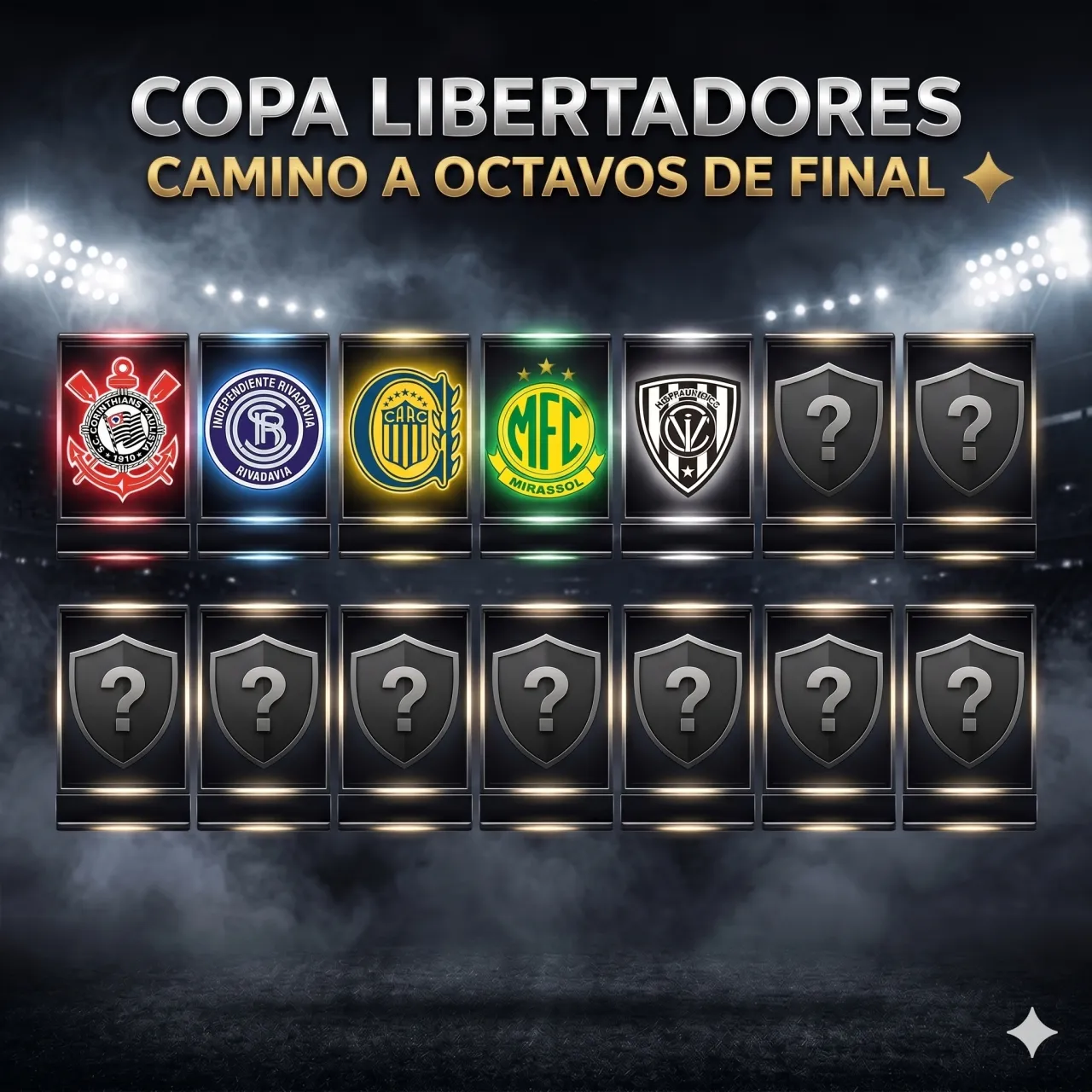 Los cinco clasificados a octavos de final en Copa Libertadores (Gemini IA)