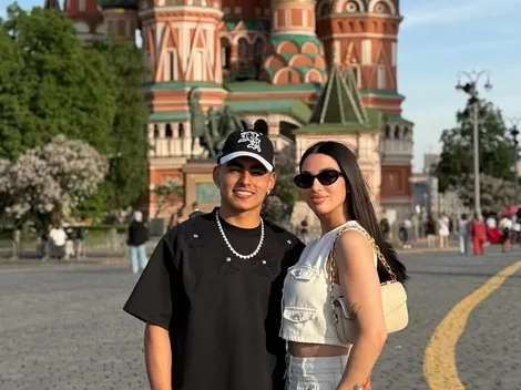 Jordhy Thompson le propuso matrimonio a Camila Sepúlveda en Rusia
