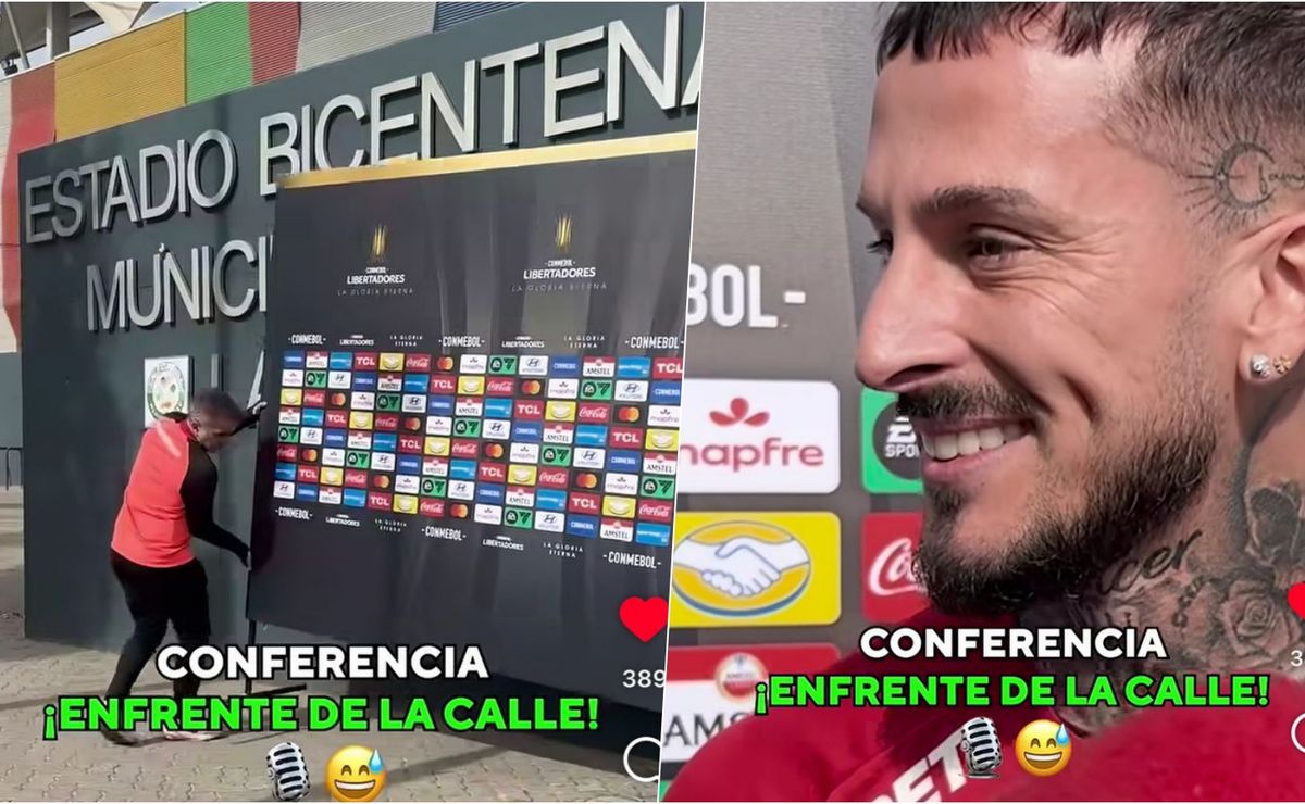 Una vergüenza: Benedetto tuvo que dar la conferencia de prensa en la calle antes de enfrentar a U Católica