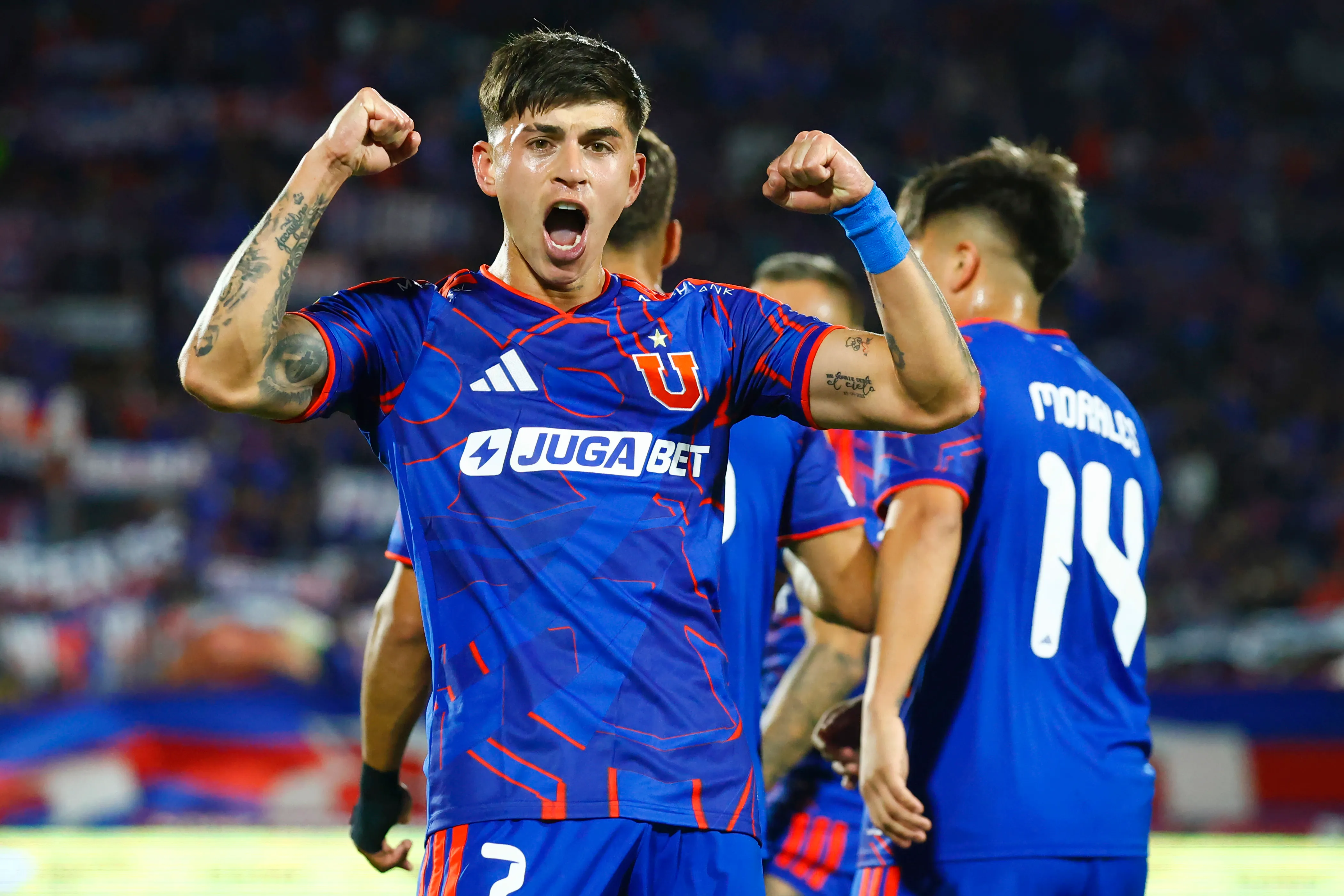 Maximiliano Guerrero suma 7 goles con la U en 2026. Foto: Dragomir Yankovic/Photosport