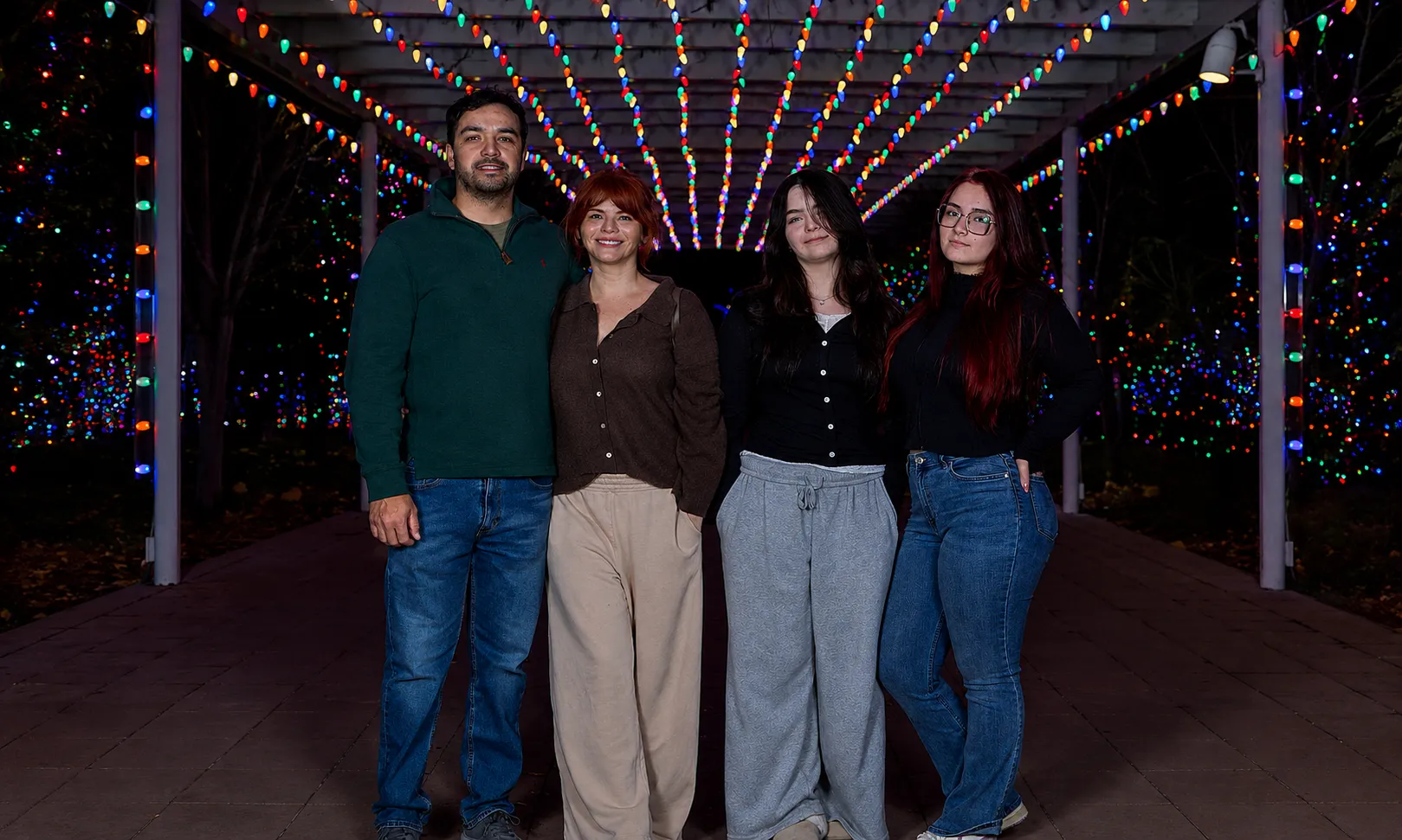 Claudio Muñoz desde Oklahoma con su familia. (Cedida).