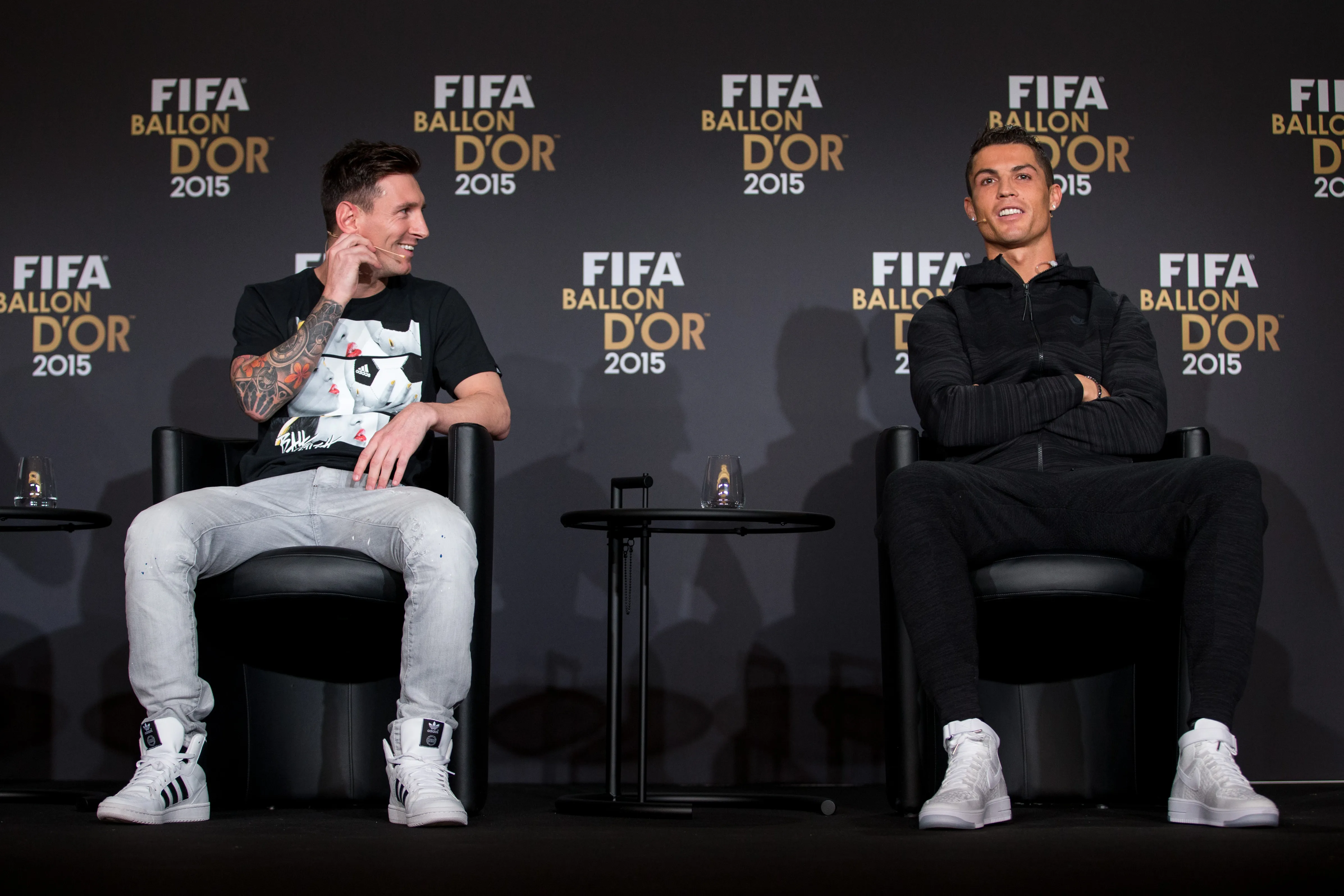 Cristiano Ronaldo y Lionel Messi, dos de los grandes atractivos del Mundial 2026. (Philipp Schmidli/Getty Images).