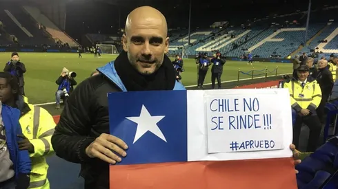 Pep Guardiola se hizo viral con postal en 2020 sobre el apruebo