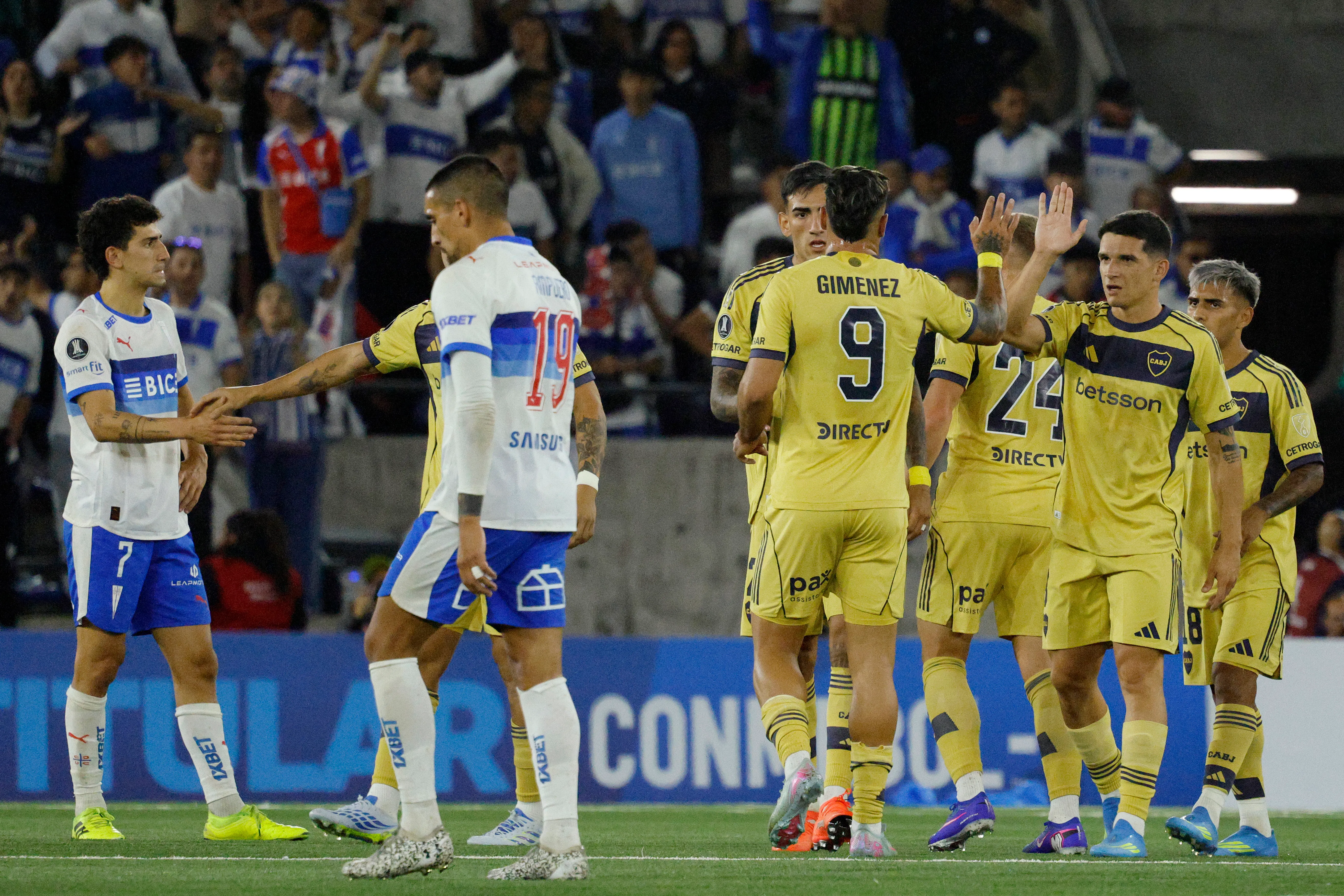 Boca le ganó a la UC en el Claro Arena. Foto: Martin Thomas/Photosport