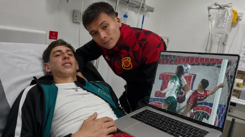 Kevin Vásquez junto a Joaquín Silva.