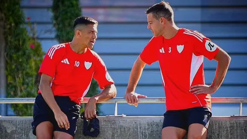 El chileno dejó emotiva despedida a su compañero.