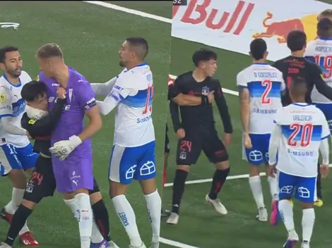 La pelea entre jugadores de la UC y Colo Colo tras golazo de Correa