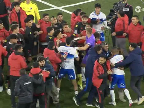 Bernedo repartió combos: enorme pelea al final del clásico