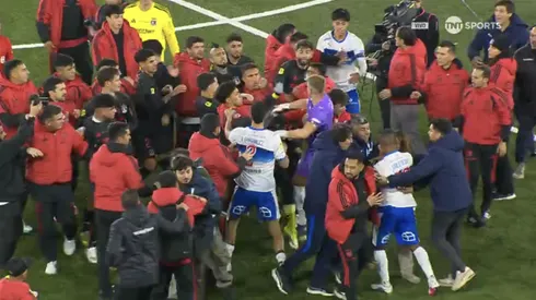 El clásico terminó en pelea