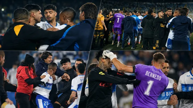 En la Católica terminaron el partido igual que en la Supercopa vs Coquimbo Unido: derrotados y con amago de pelea.