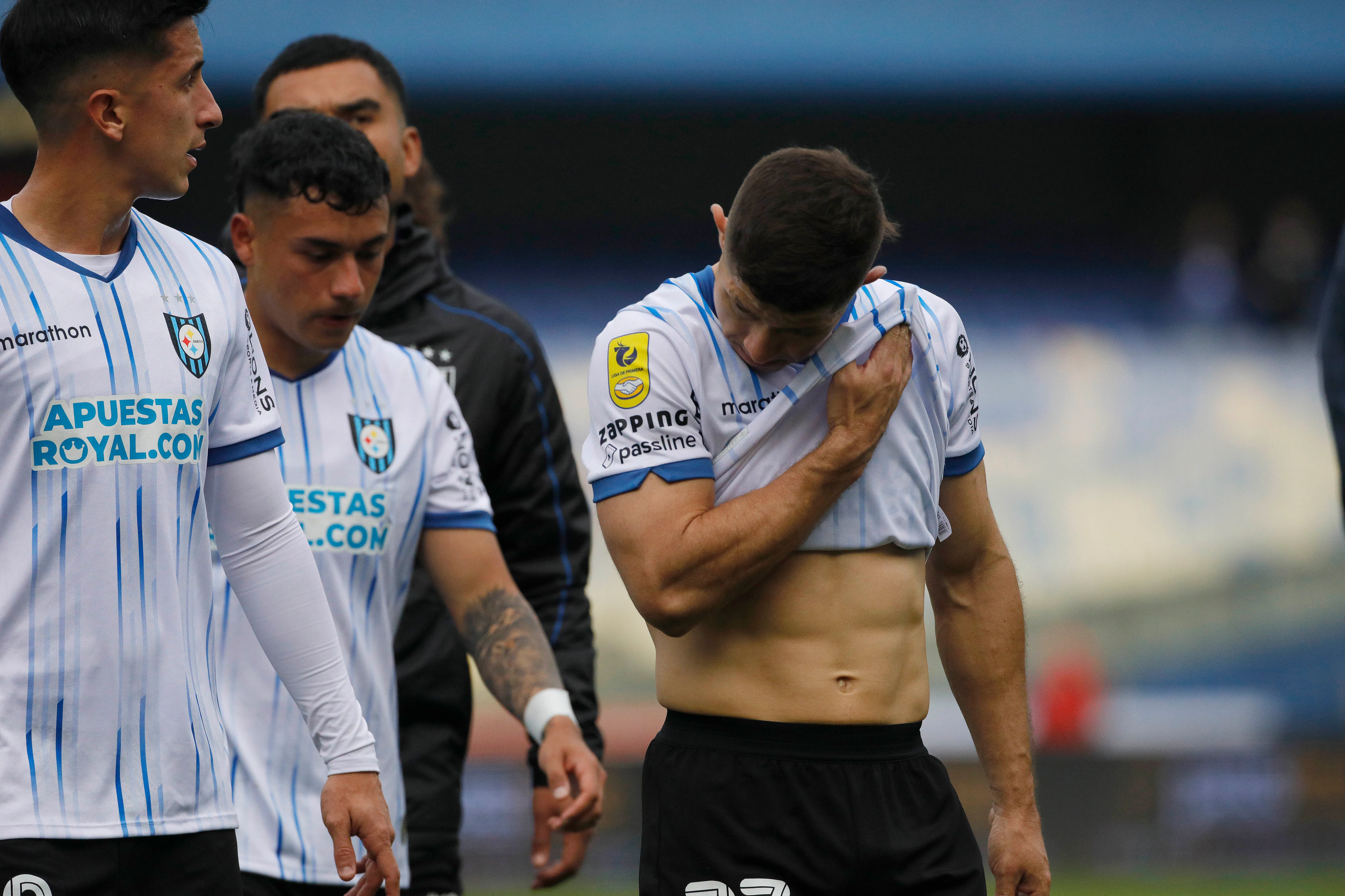 Cris Martínez salió muy decepcionado. (Eduardo Fortes/Photosport).