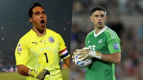 Otra versión de la comparación entre los porteros de Chile y Argentina.