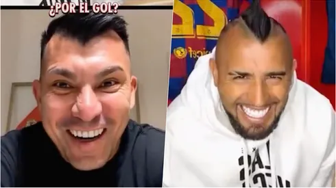 Gary Medel y Arturo Vidal bromearon tras el clásico