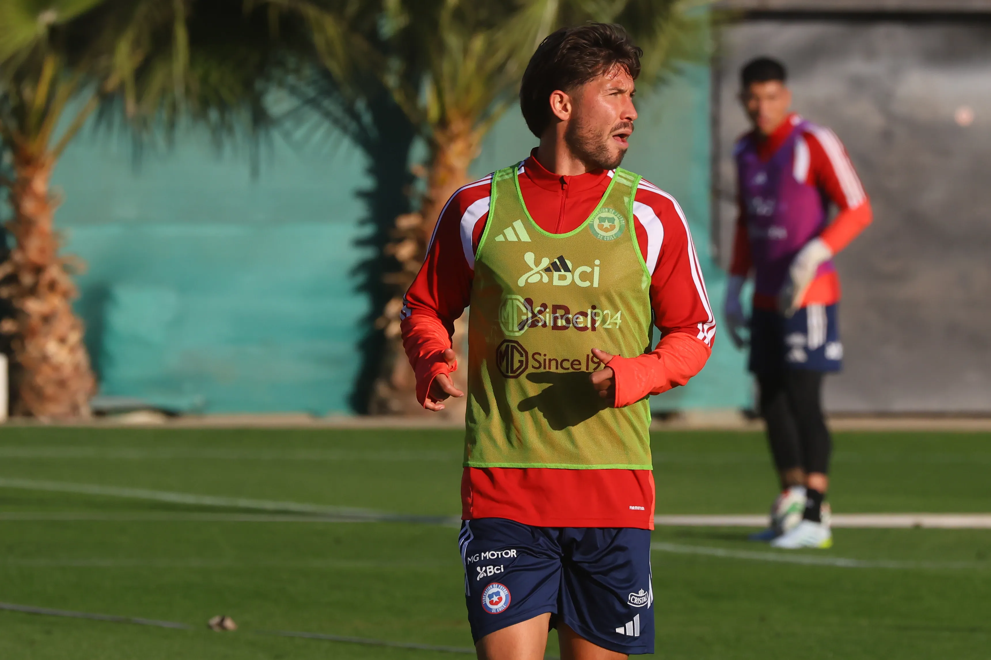 Felipe Loyola en acción durante una práctica en Juan Pinto Durán. (Jonnathan Oyarzun/Photosport).