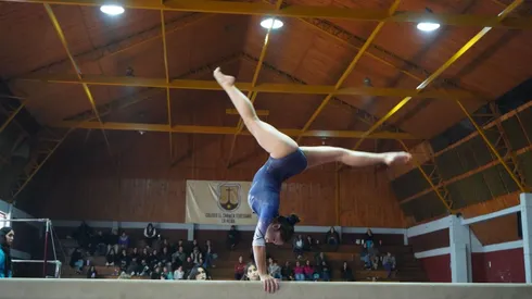 Josefina Sánchez, de 13 años, alumna del Colegio Mayor Peñalolén.