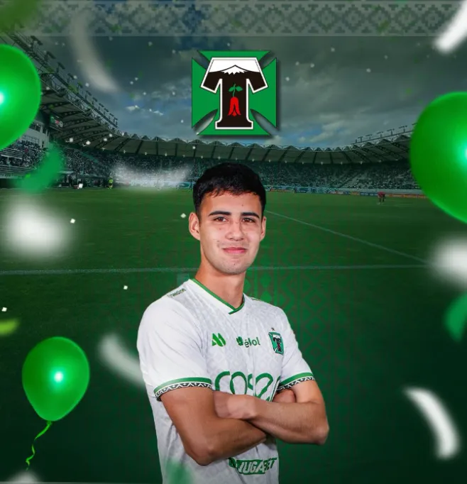 Paulo Contreras, el otro joven surgido en el club que destacó Tomatín Rojas. (Captura Deportes Temuco).