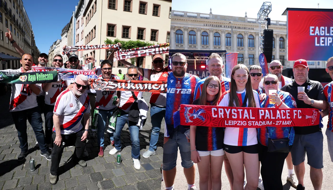 Las hinchadas ya presentes en Alemania.