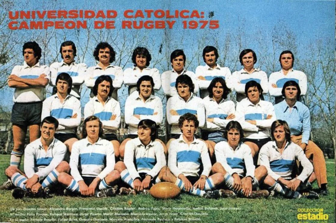Un equipo campeón de la UC con Fernando Paulsen en el plantel. (Captura Revista Estadio).
