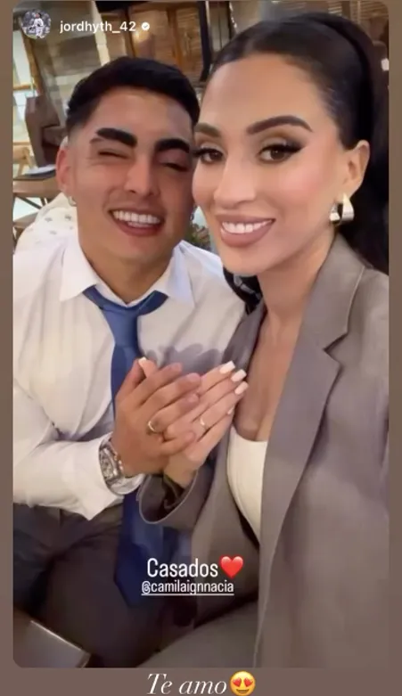 La publicación de Camila Sepúlveda tras confirmar matrimonio con Jordhy Thompson