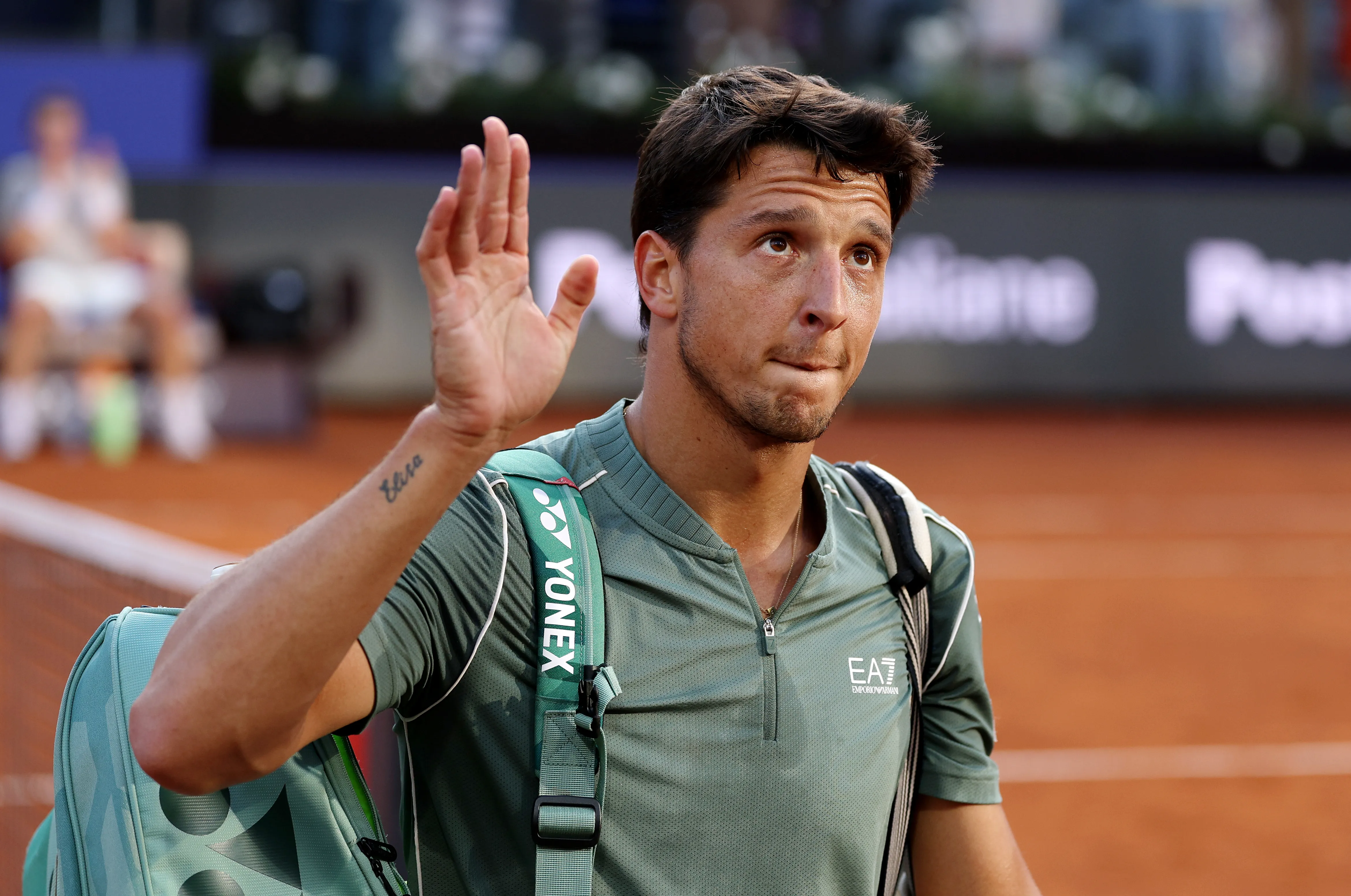 Luciano Darderi quedó eliminado en Roland Garros.  (Photo by Emmanuele Ciancaglini/Getty Images)