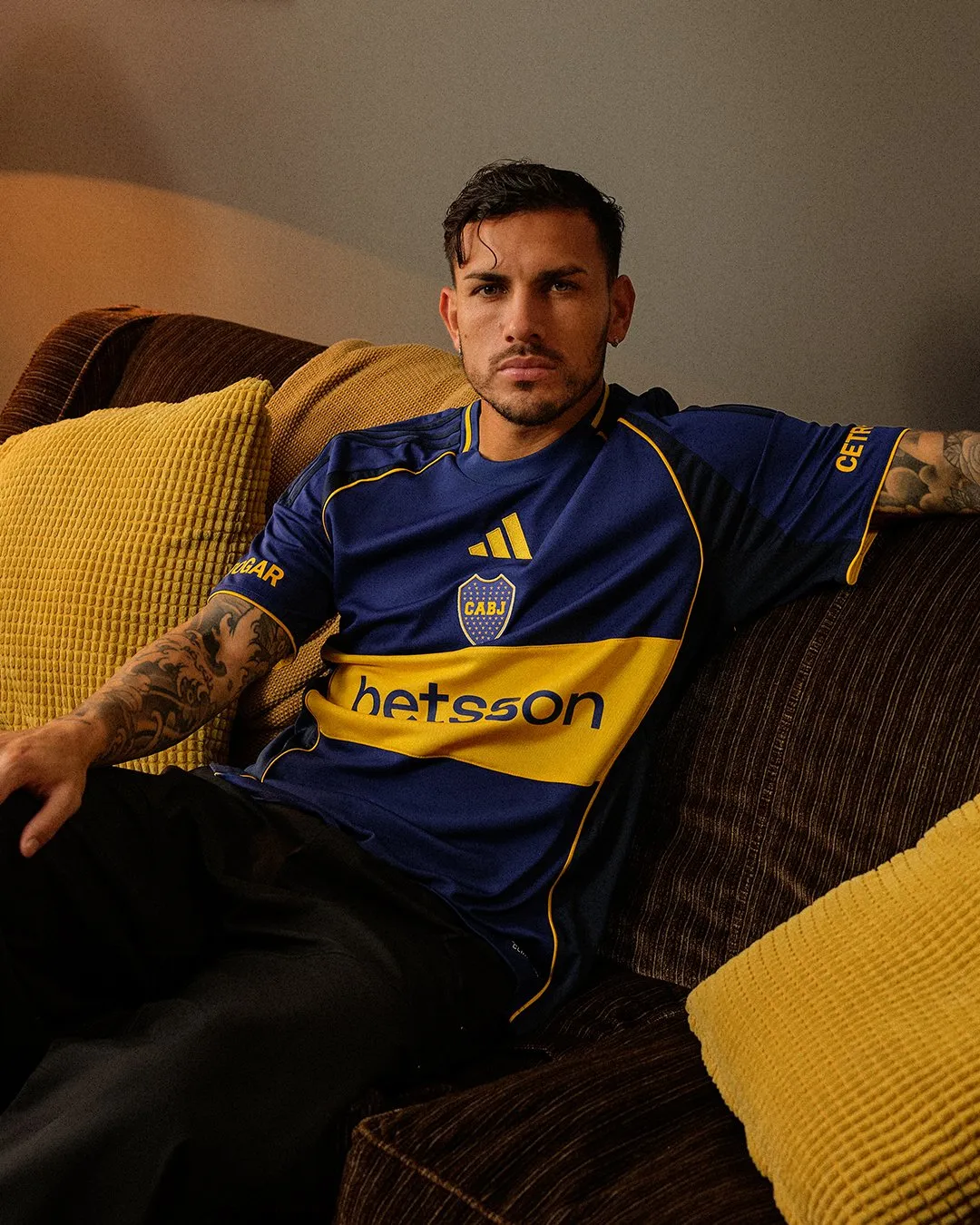 La nueva camiseta de Boca Juniors que debutará esta noche ante Universidad Católica.