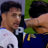 U. Católica roncó en La Boca: el fuerte encontrón de Fernando Zampedri con Leandro Paredes