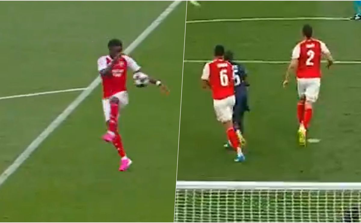 PSG vs Arsenal: la mano y el pisotón que desatan polémica en la final de la Champions League