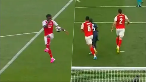 Arsenal tuvo dos polémicas en la final de Champions ante el PSG.