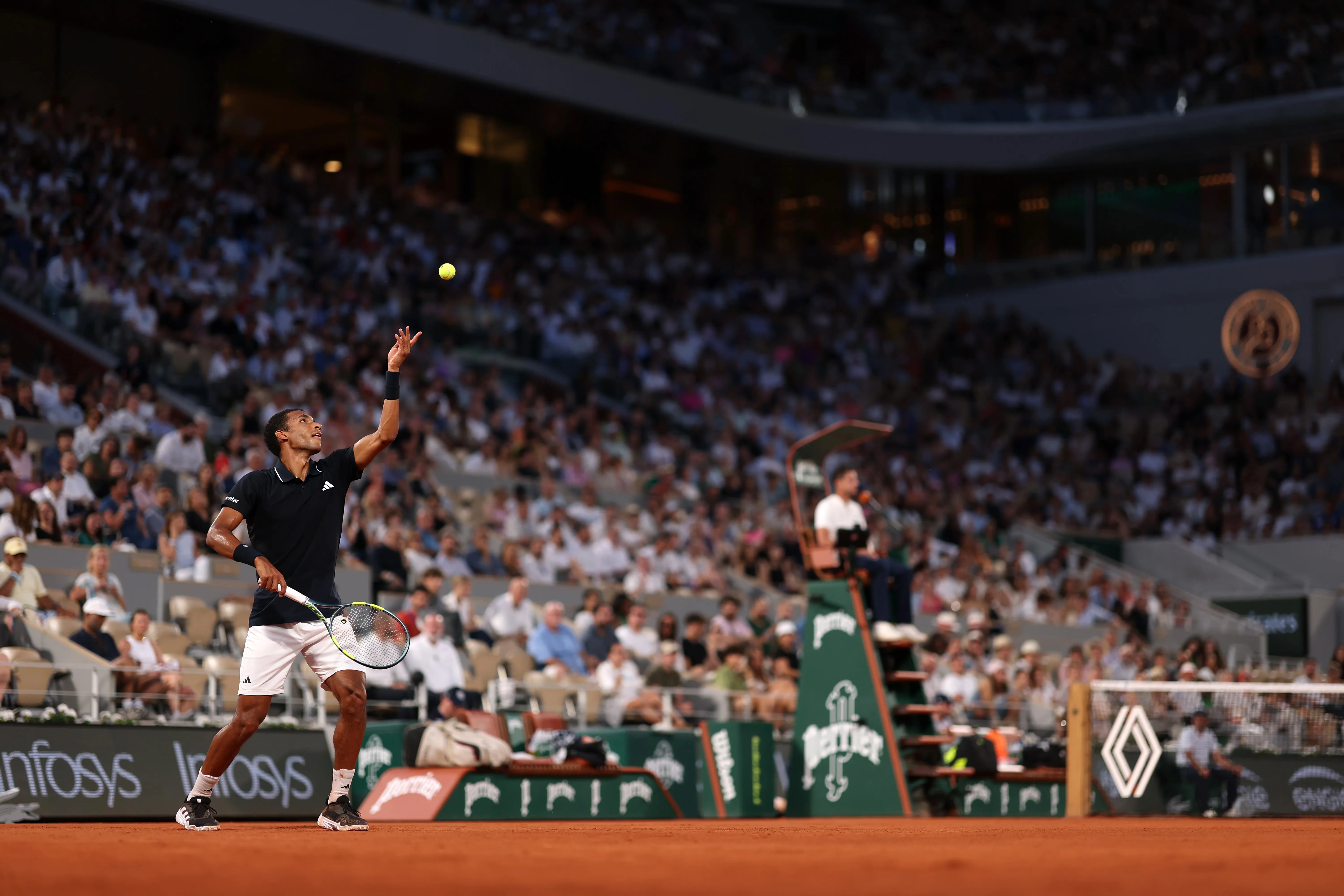 Felix Auger-Aliassime ahora será rival de Tabilo el lunes 1 de junio (Photo by Matthew Stockman/Getty Images)