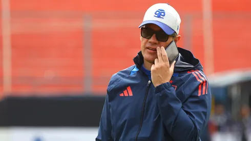 Michael Clark estuvo viendo a sus hijos en U de Chile.