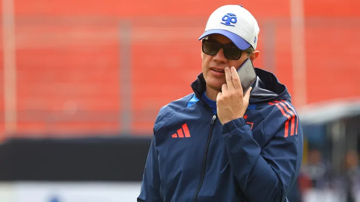 Michael Clark estuvo viendo a sus hijos en U de Chile.
