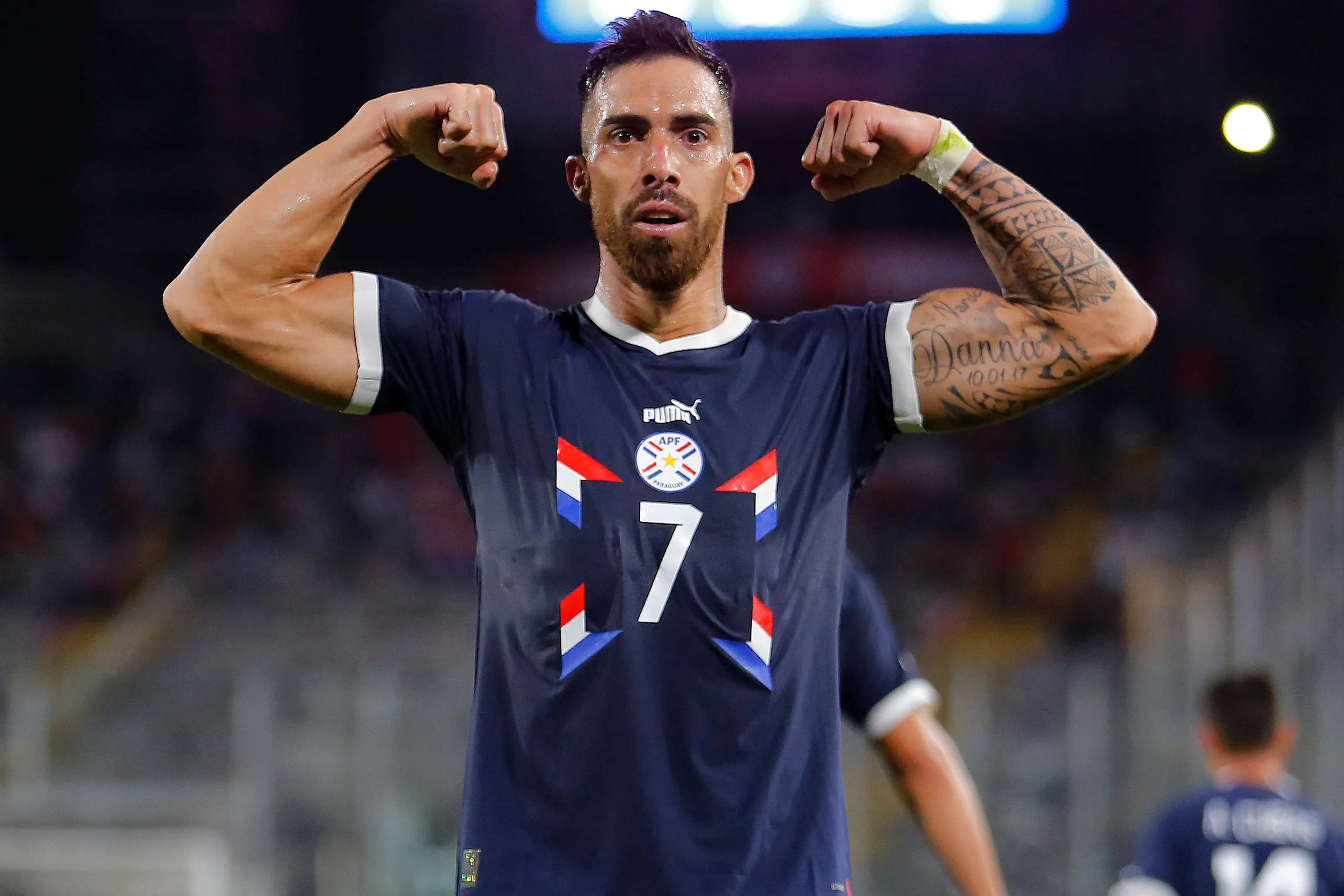 Ávalos jugando por Paraguay /Getty Images