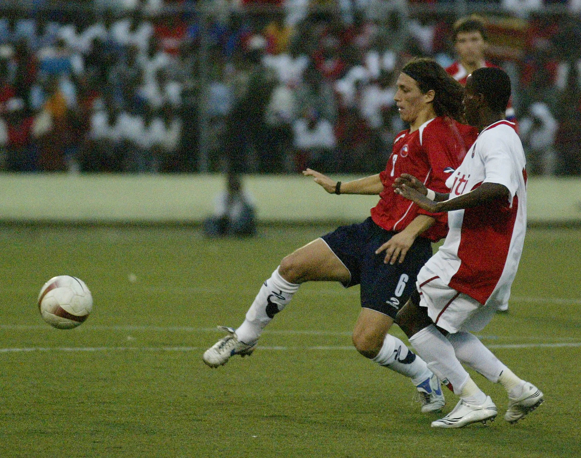 José Luis Cabión en la selección chilena. Jugó 6 partidos Clase A por la Roja. (Photosport).