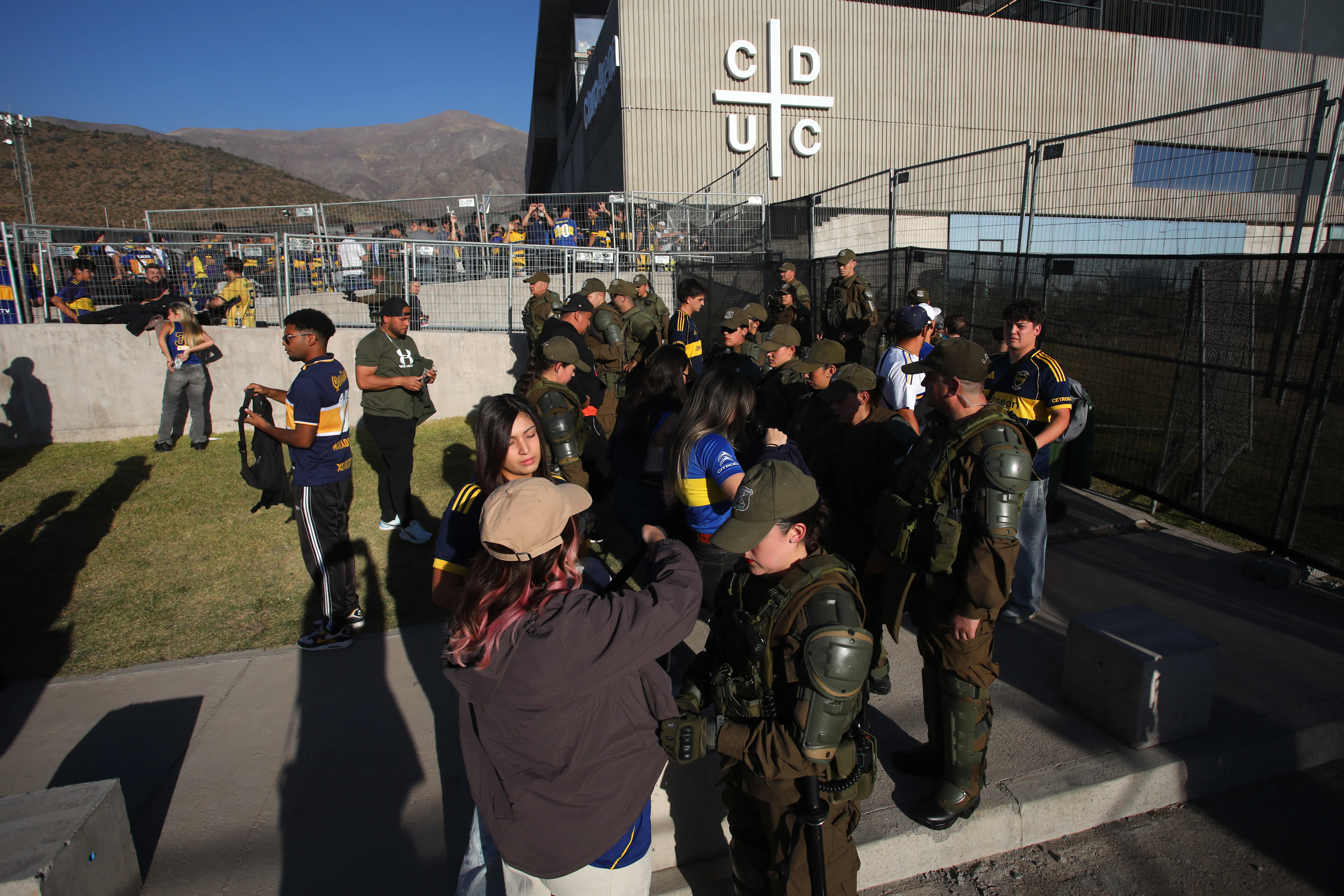 Las autoridades buscan replicar el plan de la visita de Boca Juniors. Foto: Jonnathan Oyarzun/Photosport