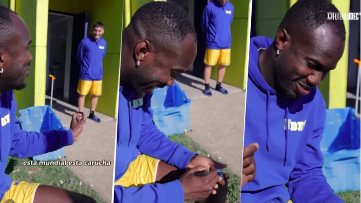 Waterman se volvió viral por su reacción a la lámina del Mundial