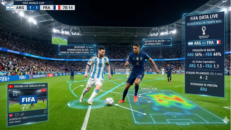 El Mundial 2026 mostrará datos en tiempo real gracias a la IA.