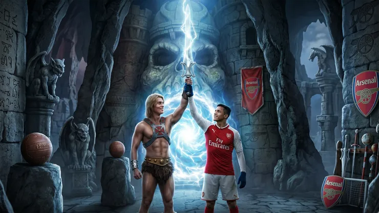 ¡Ya tiene el poder! He-Man revela que Alexis Sánchez es su héroe.