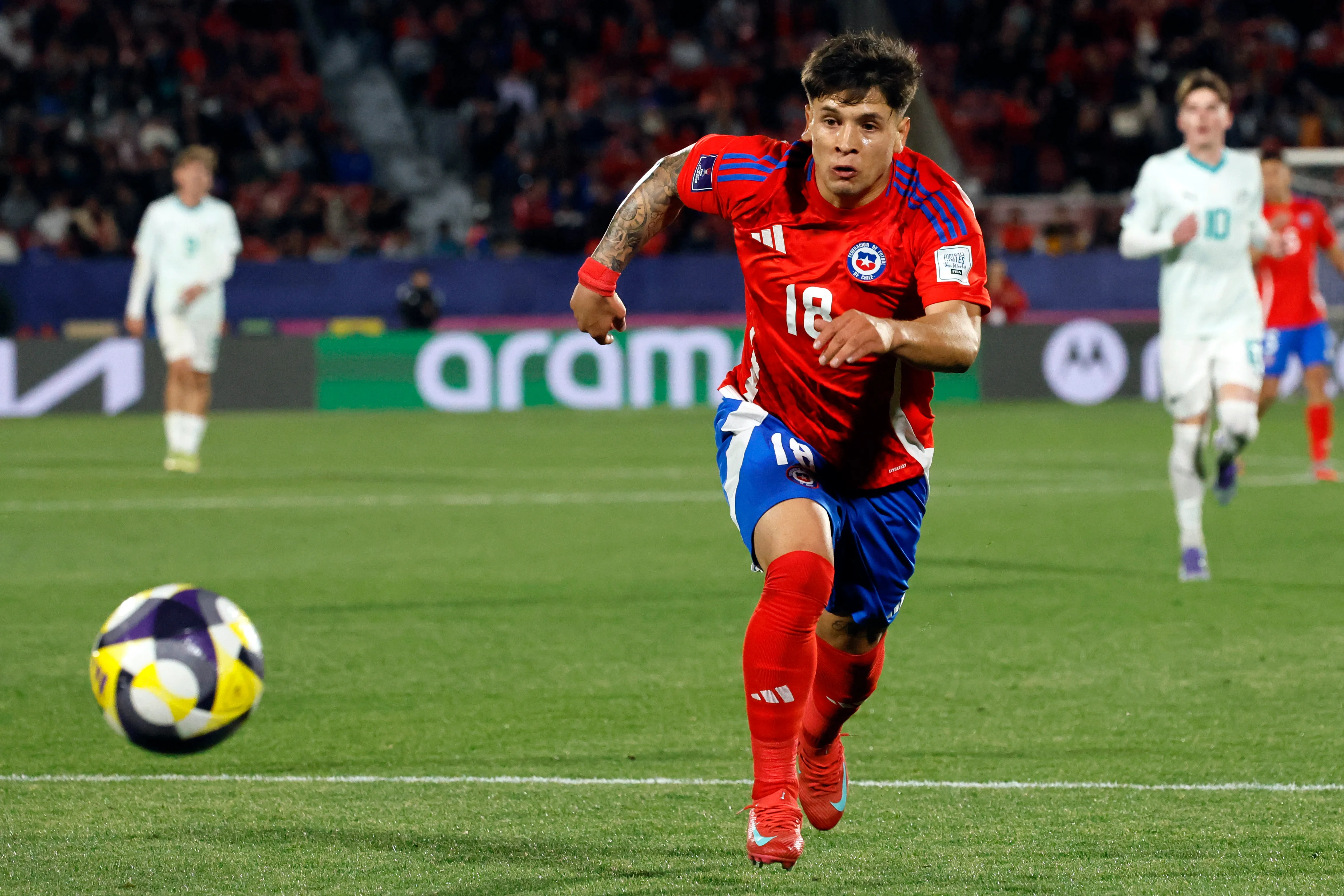 Godoy jugando por la Roja, el Mundial Sub 20 ./Photosport
