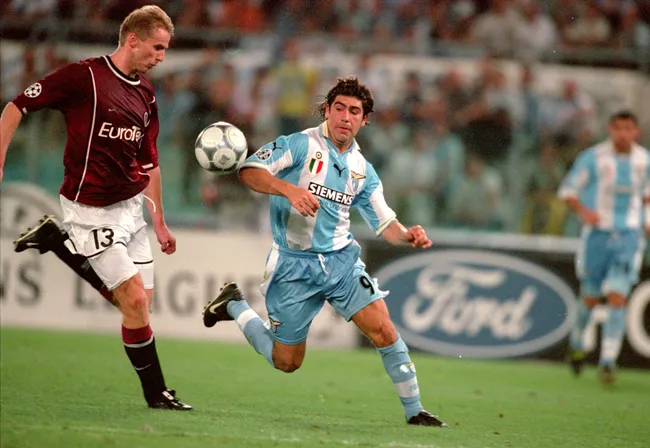 Marcelo Salas ganó seis títulos con la camiseta del Lazio. | Foto: Getty Images.