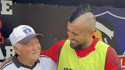 Don Arturo compartió con Vidal en el Monumental